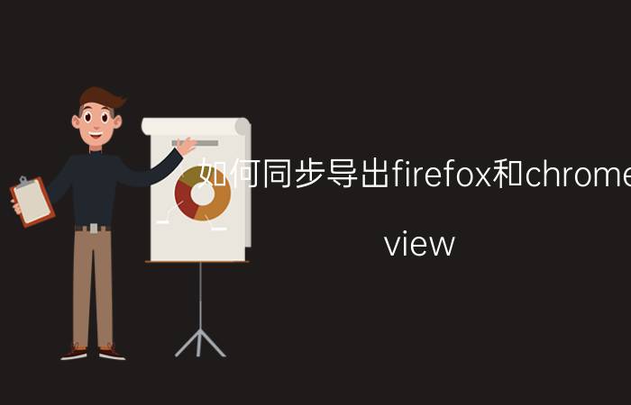 如何同步导出firefox和chrome view